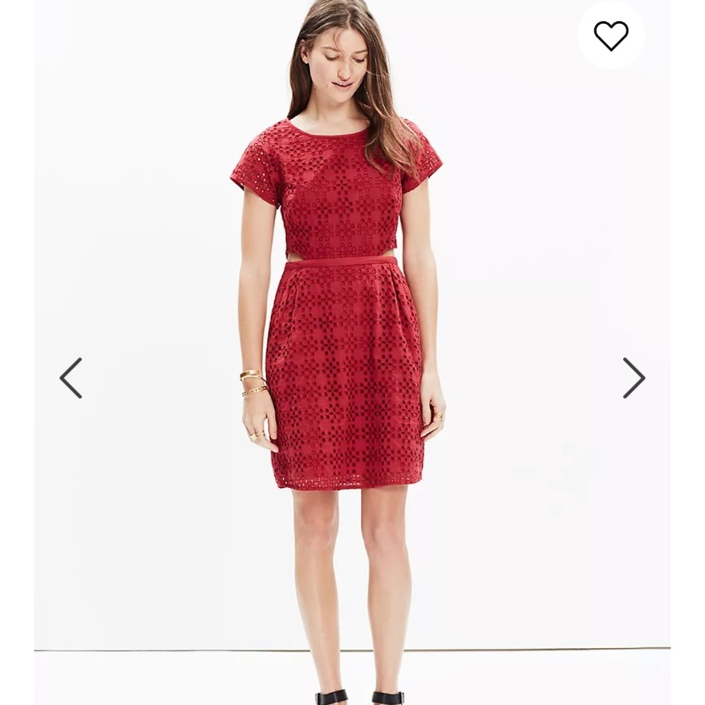 Madewell Eyelet Happening Cutout Dress